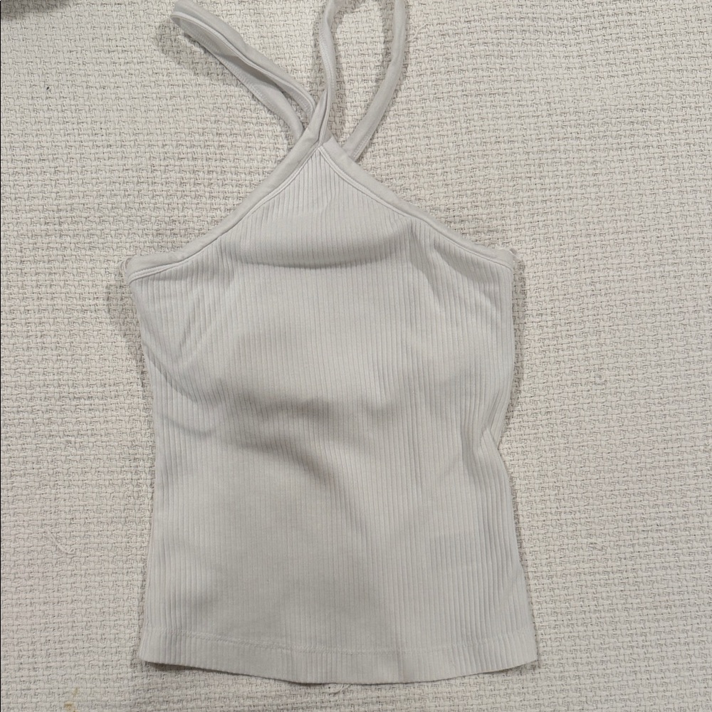 old navy criss cross cropped tank